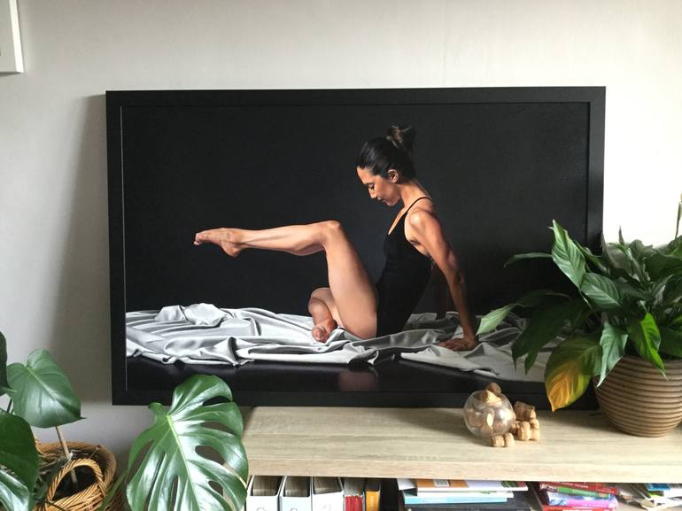 Original Figurative Women Painting by Sally Lancaster