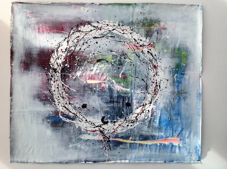 Original Abstract Expressionism People Painting by Vanhove Stephane