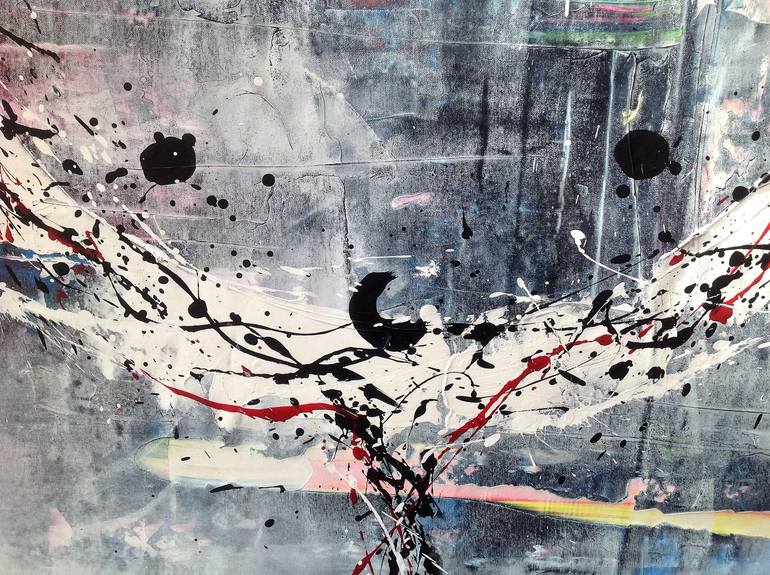 Original Abstract Expressionism People Painting by Vanhove Stephane