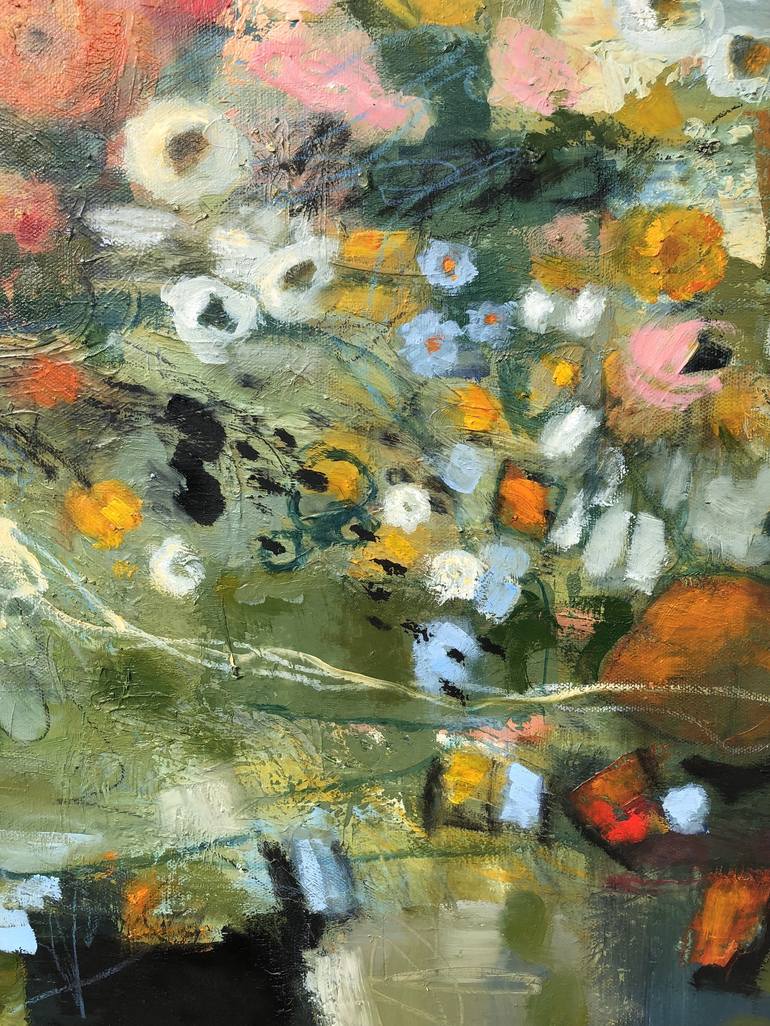 Original Abstract Floral Painting by Faith Taylor
