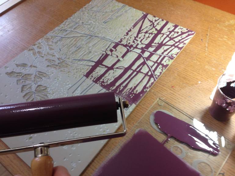 Original Impressionism Landscape Printmaking by Alexandra Buckle