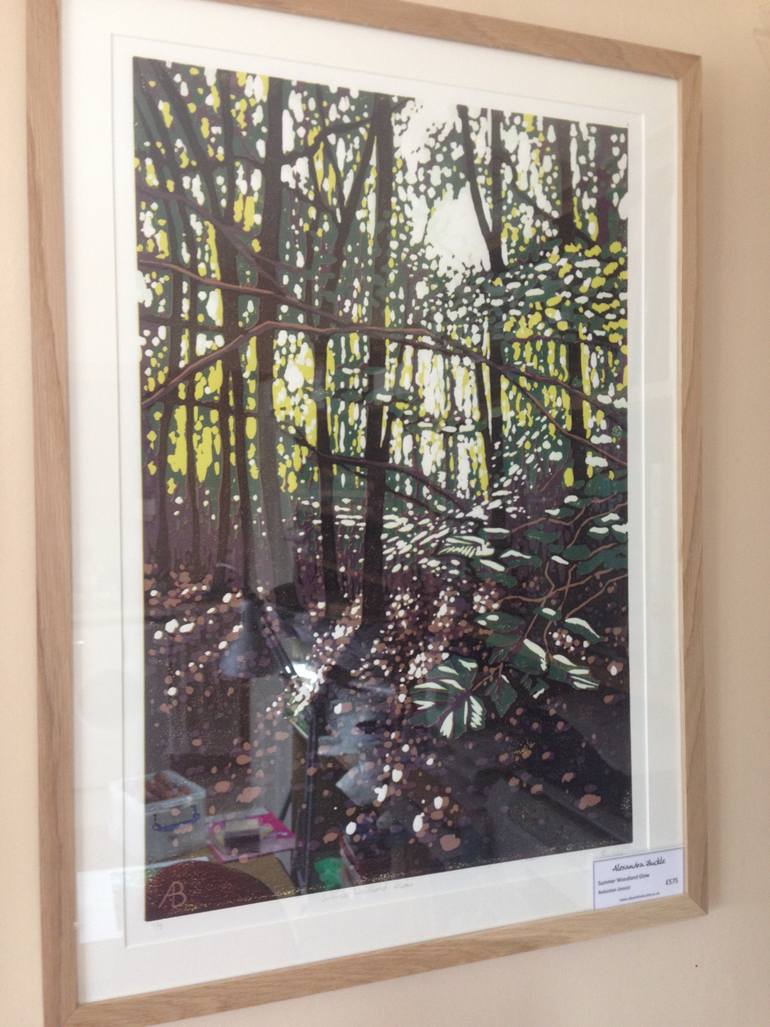 Original Impressionism Landscape Printmaking by Alexandra Buckle
