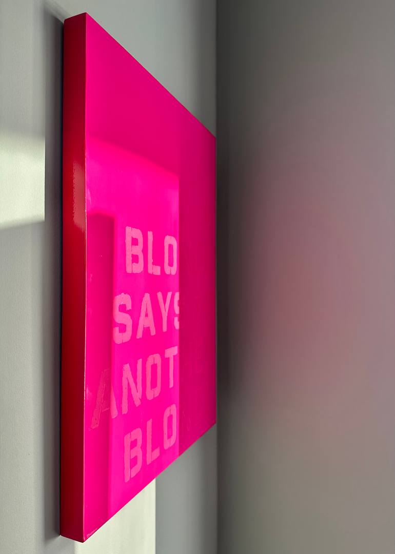 Original Abstract Typography Painting by Oh Honey