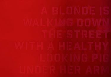 Original Abstract Typography Painting by Oh Honey