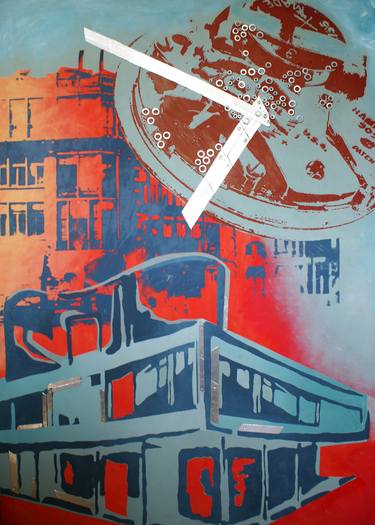 Original Modern Cities Painting by Andra Georgescu