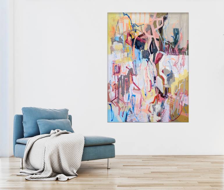 Original Abstract Expressionism Abstract Painting by Sharifah Bahiyah