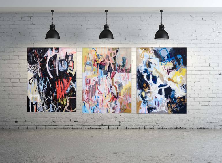 Original Abstract Expressionism Abstract Painting by Sharifah Bahiyah