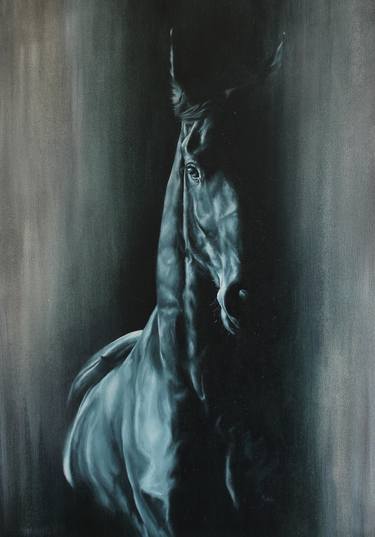 Original Horse Painting by Ankia Joubert