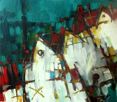 Print of Abstract Architecture Paintings by Oleksandr Ros