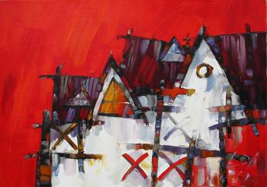 Original Architecture Paintings by Oleksandr Ros
