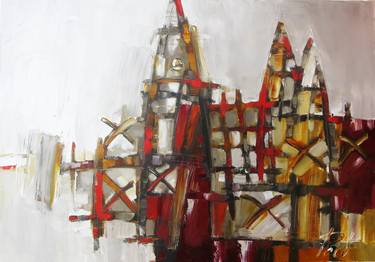 Print of Abstract Architecture Paintings by Oleksandr Ros