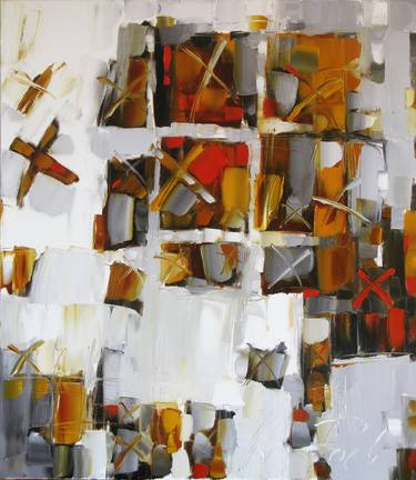 Original Abstract Expressionism Abstract Paintings by Oleksandr Ros