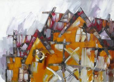Print of Expressionism Architecture Paintings by Oleksandr Ros