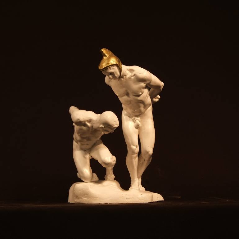 Original Expressionism Nude Sculpture by Bertrand Catteuw
