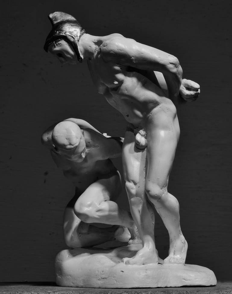 Original Expressionism Nude Sculpture by Bertrand Catteuw