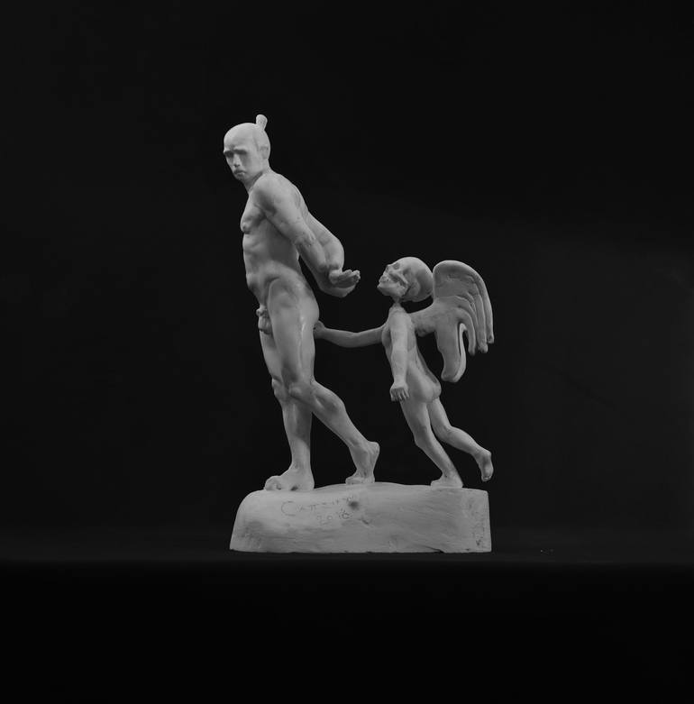 Original Figurative Classical mythology Sculpture by Bertrand Catteuw