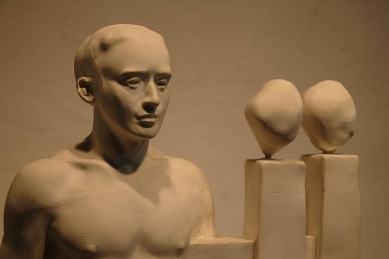 Original Figurative Nude Sculpture by Bertrand Catteuw