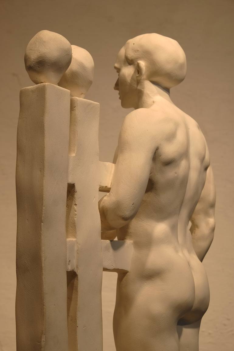 Original Figurative Nude Sculpture by Bertrand Catteuw