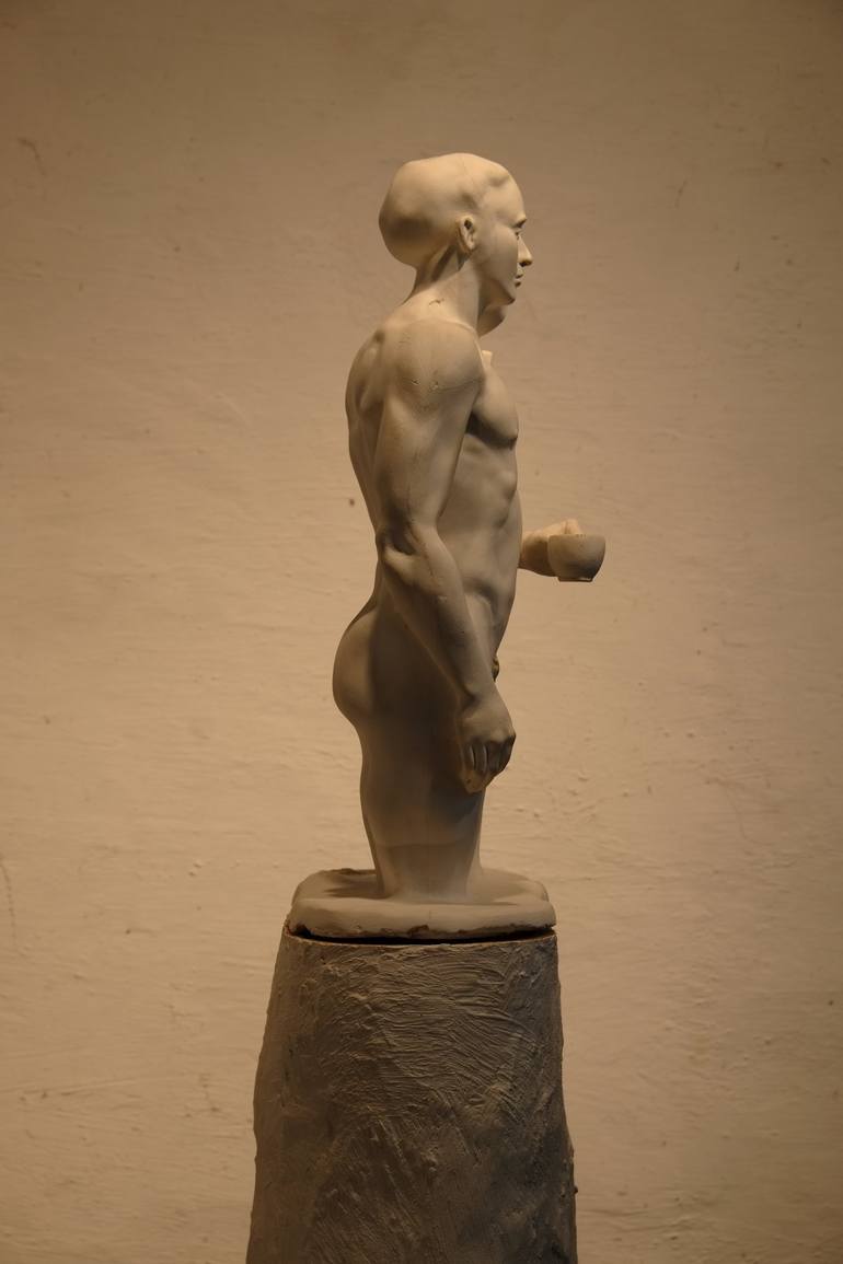 Original Figurative Nude Sculpture by Bertrand Catteuw