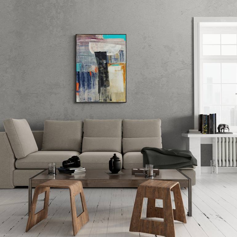Original Abstract Expressionism Abstract Painting by Lesya Ros