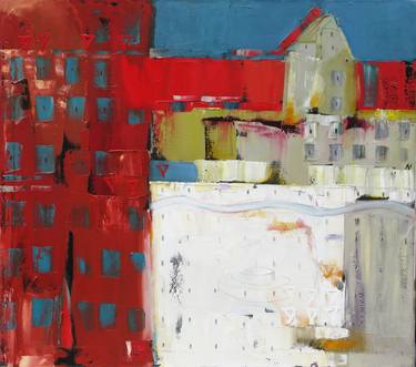 Print of Abstract Expressionism Architecture Paintings by Lesya Ros