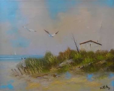 Print of Beach Paintings by krista may