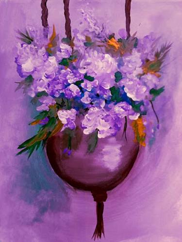 Print of Impressionism Floral Paintings by krista may