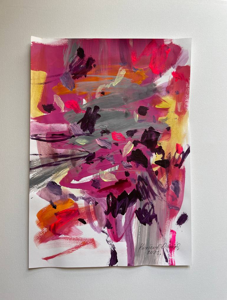 Original Abstract Expressionism Abstract Painting by Danijela Knezevic