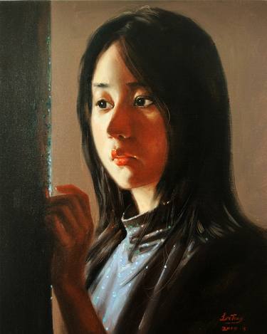 Print of People Paintings by Liu Ting