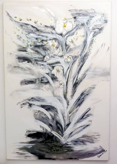 Print of Abstract Expressionism Floral Paintings by Maria Raquel Bonifacino