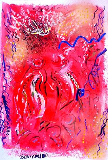 Print of Abstract Expressionism Popular culture Paintings by Maria Raquel Bonifacino