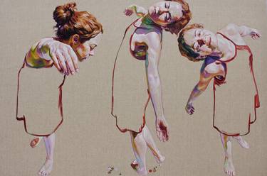 Original Figurative People Paintings by Cristina Troufa