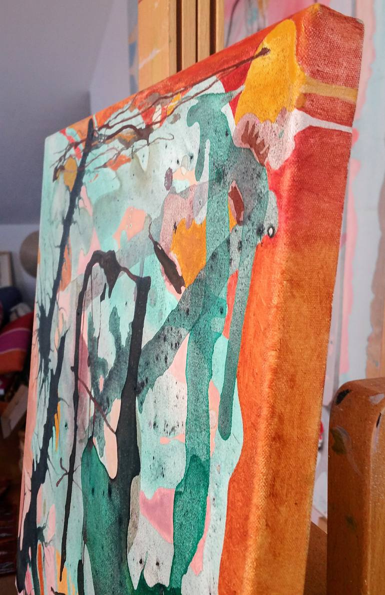 Original Abstract Expressionism Abstract Painting by Isabel Ruiz Perdiguero