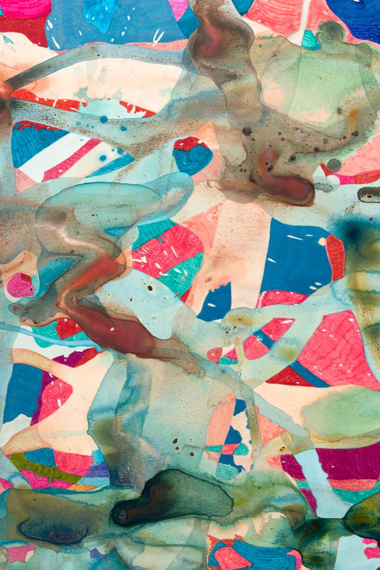 Original Abstract Fashion Painting by Isabel Ruiz Perdiguero