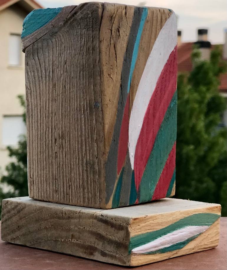 Original Abstract Geometric Sculpture by Isabel Ruiz Perdiguero