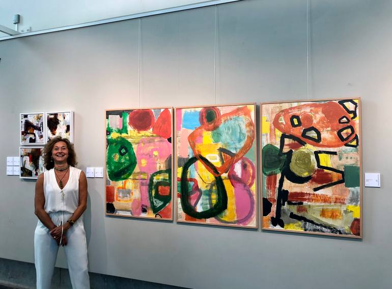 Original Modernism Abstract Painting by Isabel Ruiz Perdiguero