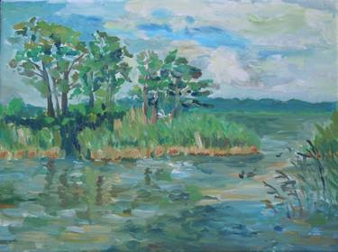 Original Landscape Painting by Jolanta Skruzdyte