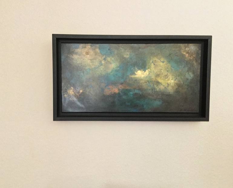 Original Abstract Outer Space Painting by Lillian Winkler