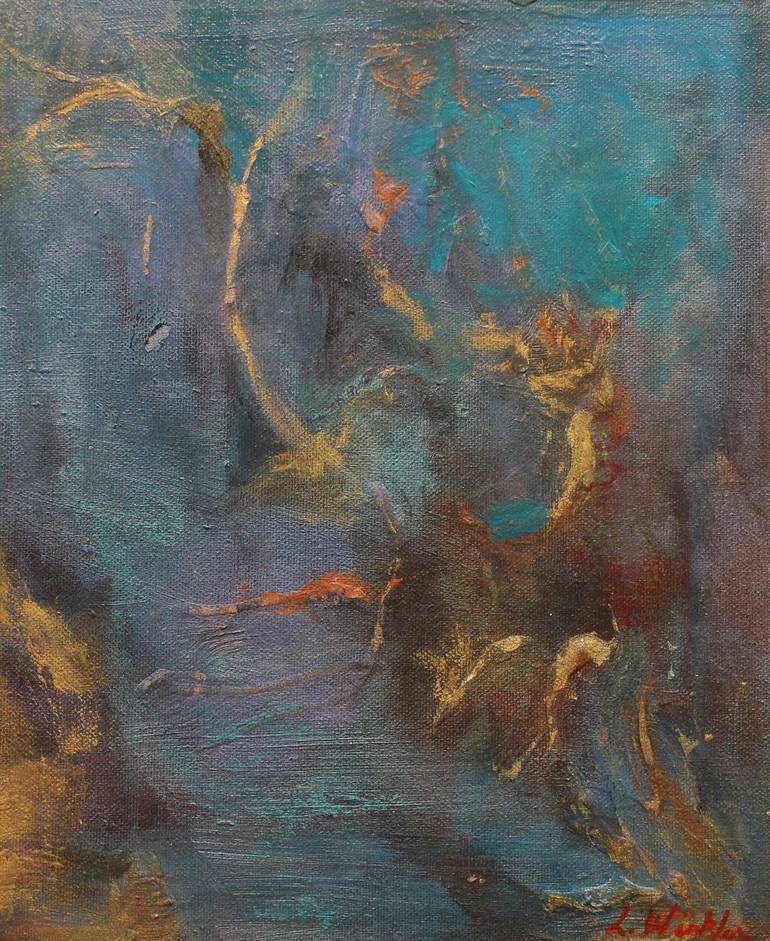 Original Abstract Water Painting by Lillian Winkler