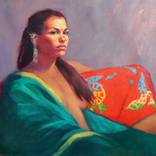 Tamara In The Green Kimono by Roz McQuillan