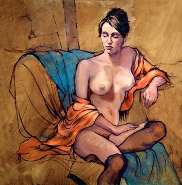 Original Impressionism Nude Paintings by Roz McQuillan