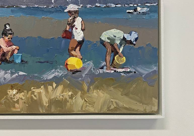 Original Figurative Beach Painting by Claire McCall