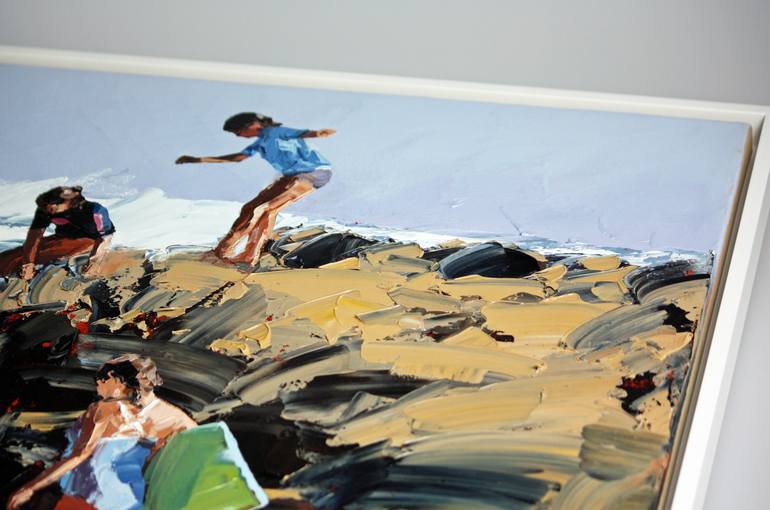 Original Figurative Beach Painting by Claire McCall