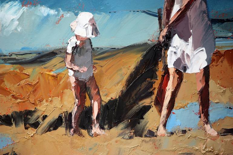 Original Figurative Beach Painting by Claire McCall