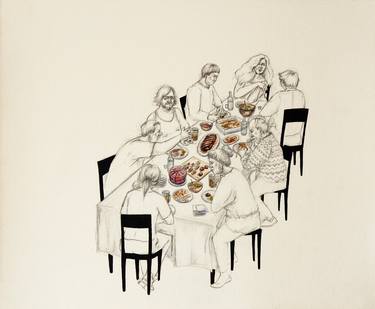 Print of Food & Drink Drawings by Inga Lineviciute