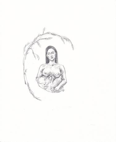 Print of Conceptual Nude Drawings by Inga Lineviciute