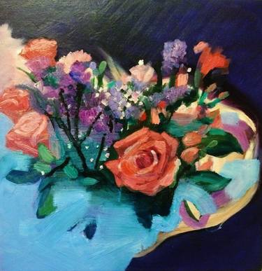 Original Abstract Floral Paintings by Jennifer Mellish