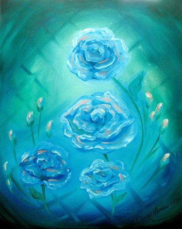 Original Impressionism Floral Paintings by Christyl Lorraina ChromaDream