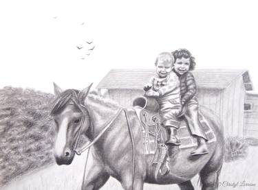 Print of Portraiture Children Drawings by Christyl Lorraina ChromaDream