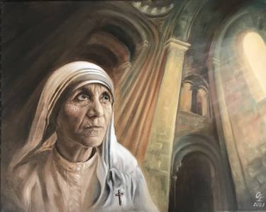 Original Religious Painting by Olga Zhminko